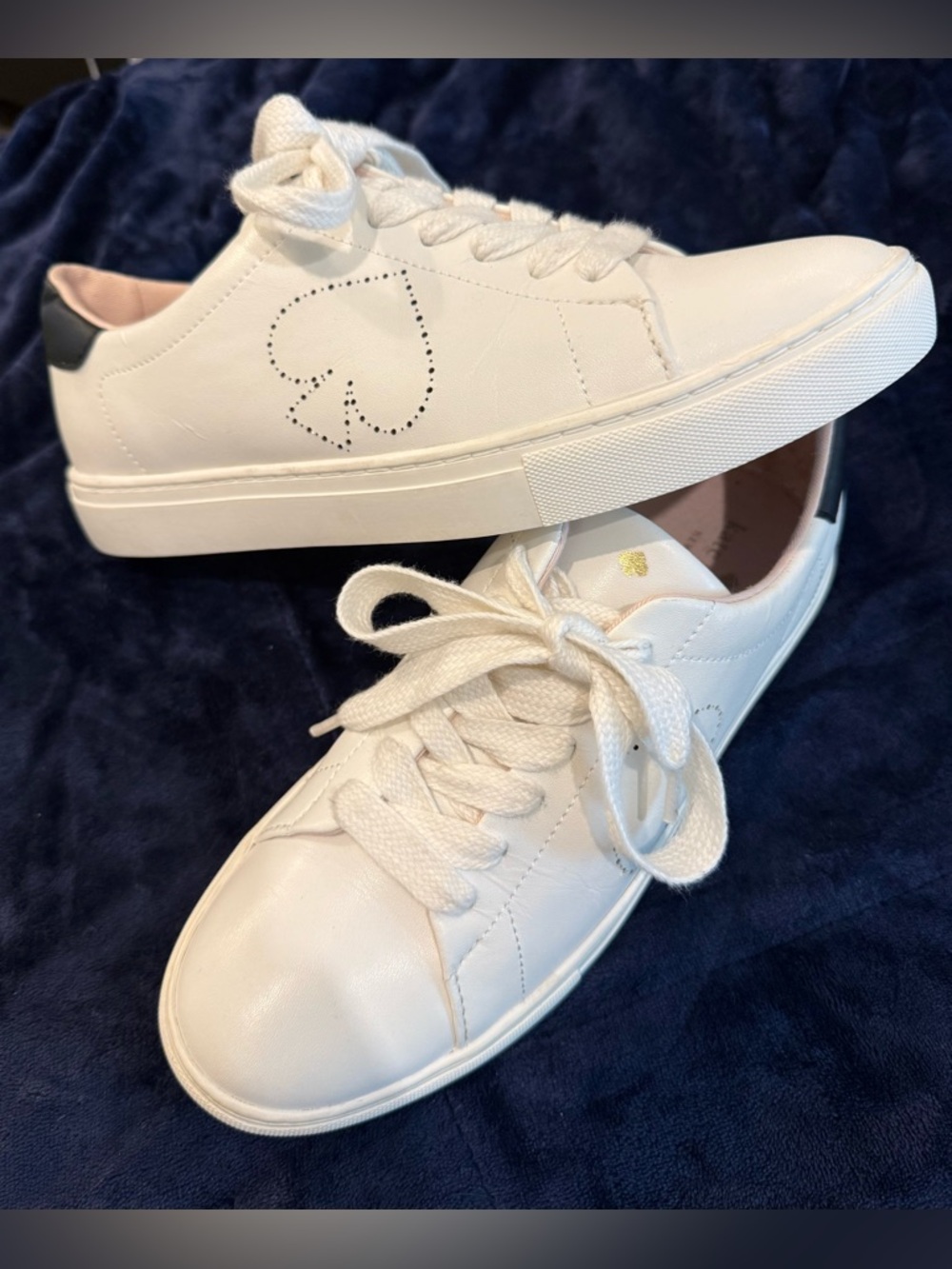 Kate Spade Angelise White Leather shoes WORN ONCE!
